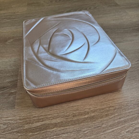 Lancôme Large Cosmetic Make Up Travel Case - Rose Gold - NEW - Picture 10 of 17